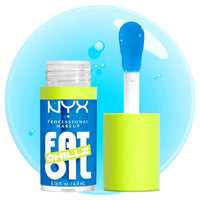 Thumbnail for NYX PROFESSIONAL MAKEUP Fat Oil Chillz, Moisturizing, Shiny and Vegan Tinted Lip Gloss - Polar Peppermint (Sheer Blue)