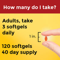 Thumbnail for Nature Made CoQ10 300mg per 3 Softgels, CoQ10 Supplement for Heart Health & Antioxidant Support, 120 Softgels, 40 Day Supply