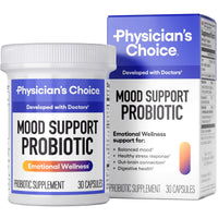 Thumbnail for Physician's CHOICE Mood Support Probiotic - Supports a Balanced Mood, Healthy Stress Response & Digestive Health with Prebiotics, Ashwagandha, Vitamin B12, Folate - for Men & Women - 30ct