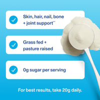 Thumbnail for Vital Proteins Collagen Peptides Powder - Grass Fed Collagen Peptides for Hair, Nail, Skin, Bone & Joint Health, Unflavored, 27 Servings