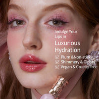 Thumbnail for Flower Knows Violet Strawberry Rococo Glowy Lip Gloss,Moisturizing Shimmery Hot Pink Plumping Lip Oil,Hydrating Lip Tint for Girls&Women,Vegan & Cruelty-Free,0.12 Fl Oz(G02 Rasberry Booze)
