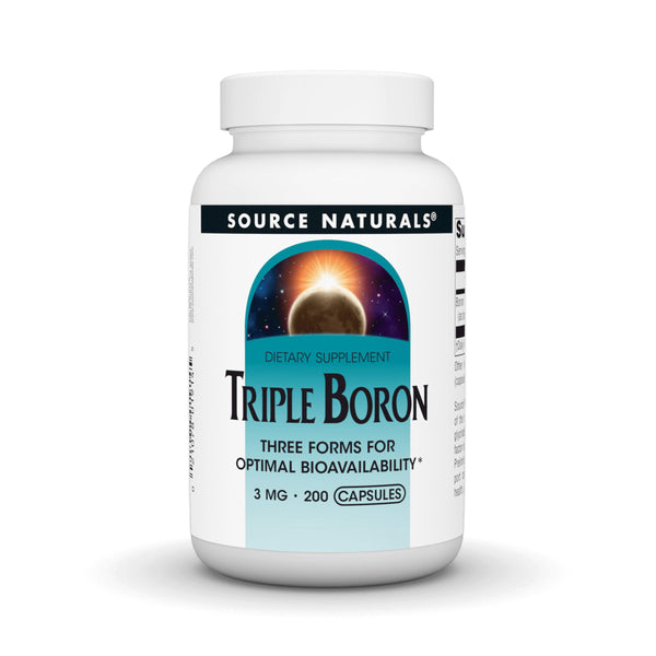 Source Naturals Triple Boron, Three Forms for Optimal Bioavailibility* 3 mg - 200 Capsules