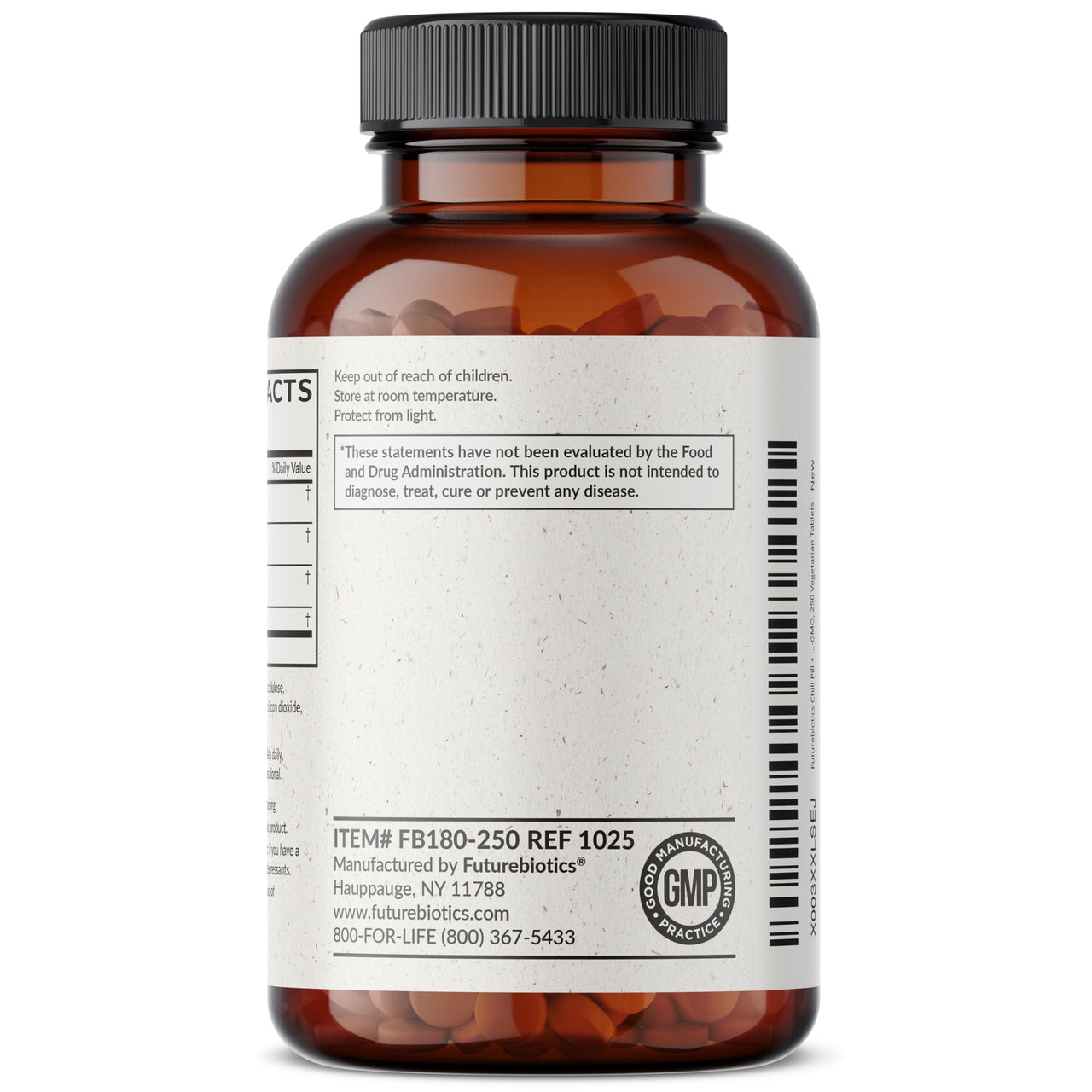 Futurebiotics Chill Pill + Ashwagandha, Rhodiola, St. John’s Wort, & L-Theanine - Non-GMO, 250 Vegetarian Tablets