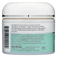 Thumbnail for NutriBiotic – Antioxidant Properties Face Cream, 2 Oz with GSE | Deep Moisturizing with Aloe, Botanical Oils, DMAE, Tocotrienols, Vitamin C Ester, Alpha Lipoic Acid | Natural Fragrance | Paraben Free