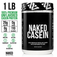 Thumbnail for NAKED Grass Fed Protein Bundle: 1LB Casein and 1LB Vanilla Whey