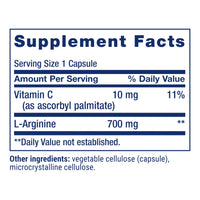 Thumbnail for Life Extension L-Arginine Caps, 700 mg, Vitamin C & Amino Acid for Optimal arterial Health, Supports Heart & Immune Health, Healthy Tissue & Bones, Gluten Free, Non-GMO, 200 Capsules