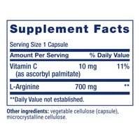Thumbnail for Life Extension L-Arginine Caps, 700 mg, Vitamin C & Amino Acid for Optimal arterial Health, Supports Heart & Immune Health, Healthy Tissue & Bones, Gluten Free, Non-GMO, 200 Capsules