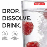 Thumbnail for Sports Research® Molecular Hydrogen Water Tablets - Fast Dissolve H2 Tablets with Magnesium - Hydrogen Water - Antioxidant Water Enhancer with Magnesium* - Raspberry Flavor, 60 Servings