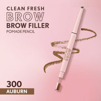 Thumbnail for Covergirl Clean Fresh Brow Filler Pomade, 300 Auburn, Eyebrow Pencil, Ultra-Precise Tip, Creamy Formula, Highly Pigmented, Soft Matte Finish, Vegan Formula, 0.007oz