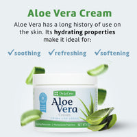 Thumbnail for De La Cruz Aloe Vera Face Moisturizer - Natural Aloe Cream for Face, Hands and Body, 4oz