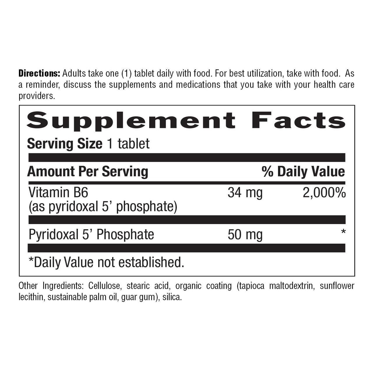 Country Life P-5-P Vitamin B6 – Bioavailable Pyridoxal-5-Phosphate Supplement for Energy, Nervous System Support, and Red Blood Cell Growth – Certified Gluten Free, Vegan, Non-GMO – 100 Capsules