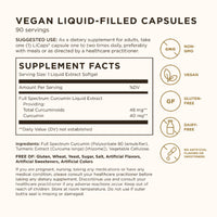 Thumbnail for Solgar Full Spectrum Curcumin - 90 LiCaps - Superior Absorption - Brain, Joint & Immune Health - Non-GMO, Vegan, Gluten Free, Dairy Free - 90 Servings