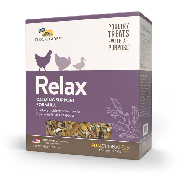 FLOCKLEADER Relax, Functional Poultry Treats for Calming Support, 3.5 lb