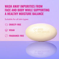 Thumbnail for Good Molecules Hydrate and Cleanse Bar - Soap Free Bar with Shea Butter and Macadamia Seed Oil for Ultra Hydrating Body and Face Moisturizer - Skin Care