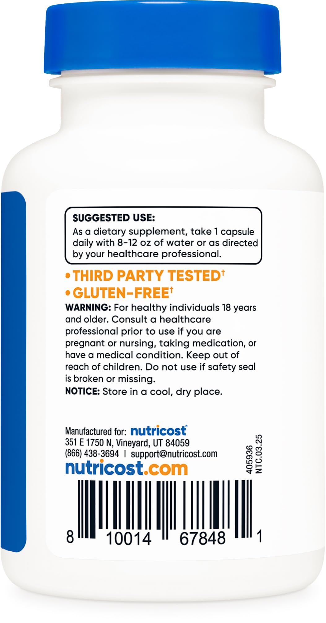 Nutricost Vitamin B12 (Methylcobalamin) 1000mcg, 120 Capsules - Vegetarian, Non-GMO & Gluten Free B12 Supplement