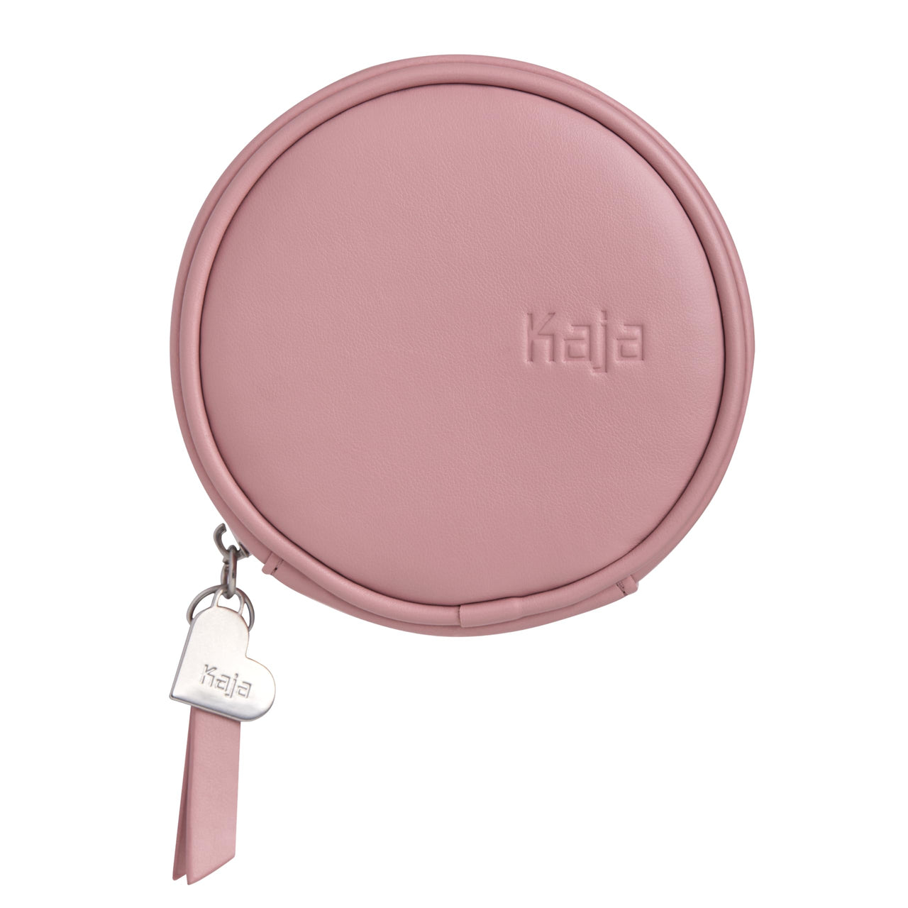 Kaja Makeup Pouch - Let's Go Bag | Multifunctional Makeup Round Bag for Women and Girls, Waterproof, Durable, Travel Friendly, Portable, Great Gifts Idea (Pink)