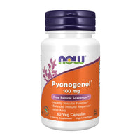 Thumbnail for NOW Foods Supplements, Pycnogenol 100 mg (a Unique Combination of Proanthocyanidins from French Maritime Pine) with Amla, 60 Veg Capsules