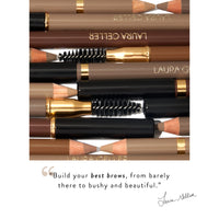 Thumbnail for LAURA GELLER NEW YORK Bravo Brows Soft Pencil + Brush, Medium Brown