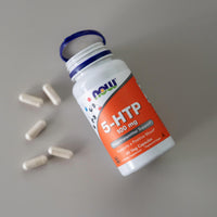 Thumbnail for NOW Foods Supplements, 5-HTP (5-hydroxytryptophan) 100 mg, Neurotransmitter Support*, 60 Veg Capsules