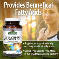 Thumbnail for Nature's Answer Extra Virgin Coconut Oil Softgels Organic Coconut Oil Multi-Purpose Non-GMO Ideal for For Hair Skin Body Moisturizer Gluten Free Paleo Friendly (120 Capsules)