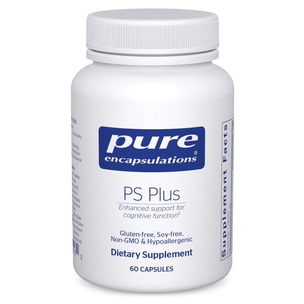 Pure Encapsulations PS Plus | Hypoallergenic Formula for Memory, Brain Processing and Overall Cognitive Function* | 60 Capsules
