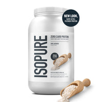 Thumbnail for Isopure Zero Carb 100% Pure Whey Isolate Protein Powder, Gluten Free, with Vitamins, Unflavored, 25g Protein Per Serving, 3 Lbs, 47 Servings (Packaging May Vary)