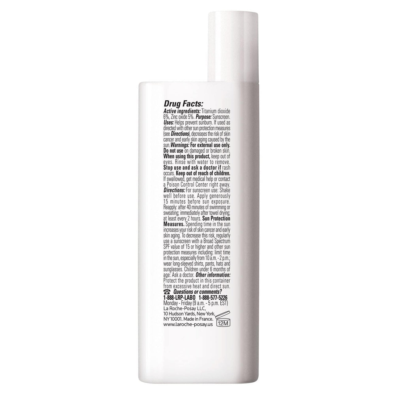 La Roche-Posay Anthelios Mineral Ultra-Light Face Sunscreen SPF 50, Zinc Oxide Sunscreen for Face, 100% Mineral Sunblock, Oil Free for Sensitive Skin, Daily Sun Protection