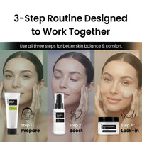 Thumbnail for coxir Black Snail Korean Skin Care Gift Set – Snail Mucin Cleanser, Serum & Cream | Hydrating & Repairing Face Set | Korean Beauty Skincare Gift for Women, Holiday & Christmas Gift Set