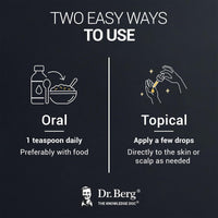 Thumbnail for Dr. Berg Black Seed Oil Organic Cold Pressed – Pure Nigella Sativa Black Cumin Oil – USDA Organic, Halal, Vegan – for Hair, Skin, Immune Support – Unrefined Liquid – 4 oz Glass Bottle