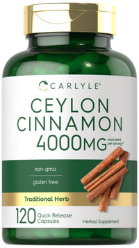 Thumbnail for Carlyle Ceylon Cinnamon Capsules | 120 Count | Non-GMO & Gluten Free Supplement
