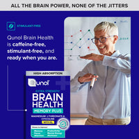 Thumbnail for Qunol Brain Health Memory Plus with B6, Magnesium L-Threonate & Citicoline, Clinically Tested Ingredients to Improve Memory, Focus, Attention and Productivity, 60 Count (Pack of 1)