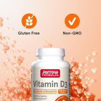 Thumbnail for Jarrow Formulas Vitamin D3 125 mcg (5000 IU) - 100 Servings (Softgels) - Bone Health, Immune Support & Calcium Metabolism Support - Vitamin D Supplement - D3 Vitamins - 5000 IU Vitamin D - Gluten Free