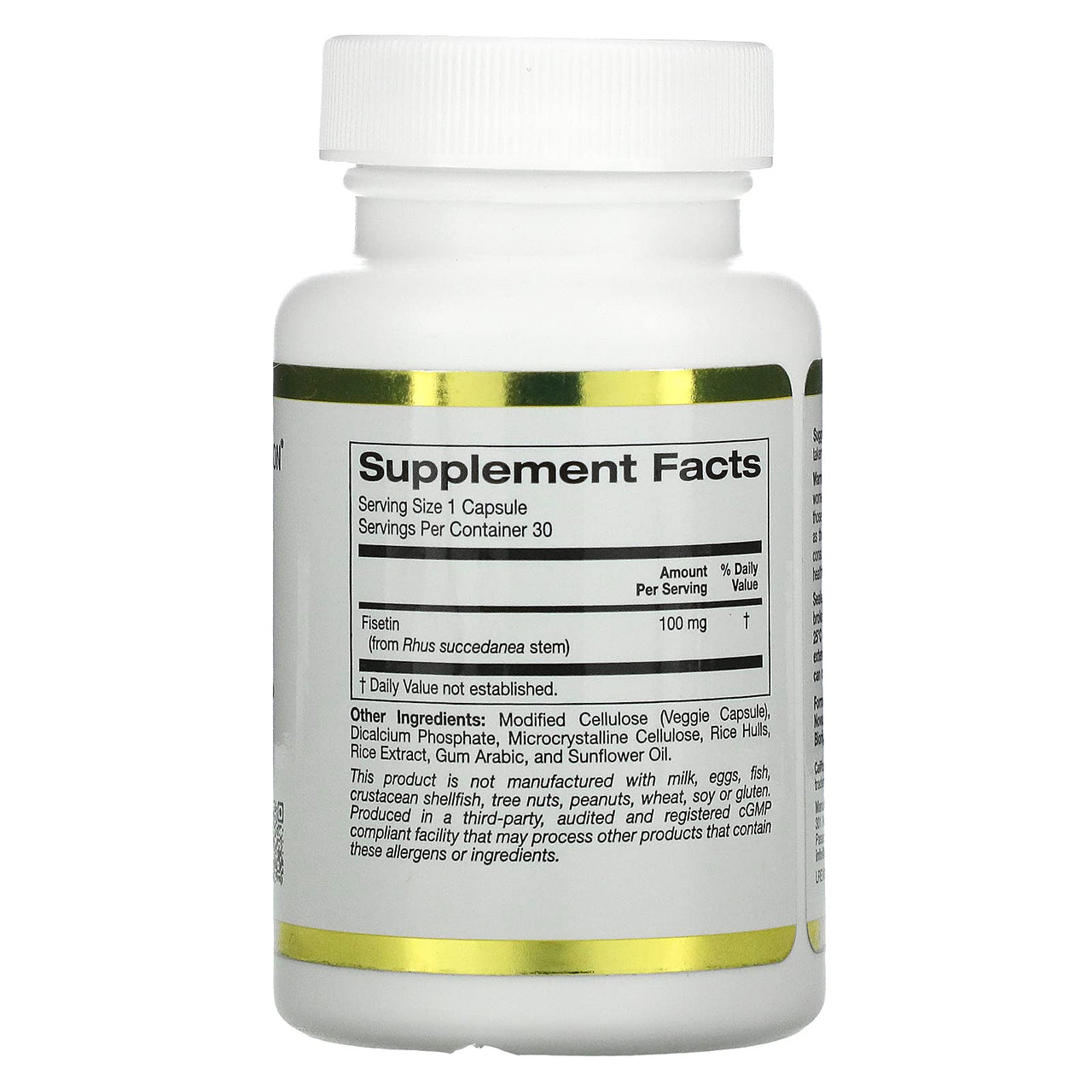 California Gold Nutrition Fisetin with Novusetin, 100 mg, 30 Veggie Capsules