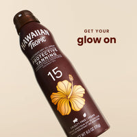 Thumbnail for Hawaiian Tropic Dry Oil Tanning Spray Sunscreen SPF 15, 6oz | Protective Sun Tanning Oil with SPF 15 Sunscreen, Oxybenzone-Free, 6oz