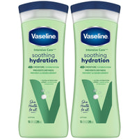 Thumbnail for Vaseline Soothing Hydration 2-Pack – Intensive Care Moisturizing Hand and Body Lotion with Aloe, Ultra-Hydrating Lipids, 48 Hours of Moisture, 10 Oz Ea