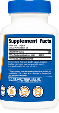 Thumbnail for Nutricost Tudca 250mg, 60 Capsules (Tauroursodeoxycholic Acid) - Premium Quality