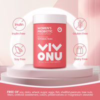 Thumbnail for VivoNu Women's Probiotic,Prebiotics & Lactobacillus Probiotic Blend,60 Billion CFUs,18 Strains,Help Women's Health,Boost Immune,Digestive,Gut,Promote Healthy Vaginal Odor & Vaginal Flora