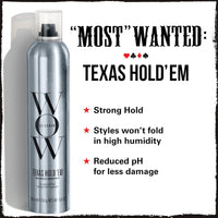 Thumbnail for COLOR WOW Texas Hold 'Em Big Hold Hairspray - Hair Spray Extra Hold for all-day styles | UV + Heat Protectant | Less wet, fast-drying