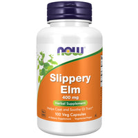 Thumbnail for Now Foods Slippery Elm, 100 Caps 400 mg