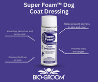 Thumbnail for Bio-Groom Super Foam Coat Dressing - Dog Detangler Spray for Dematting, Texturizes, Prevents Dryness, Non-Oily, Cruelty-Free, Made in USA, Lanolin Dog Grooming Products - 15 oz 1-Pack