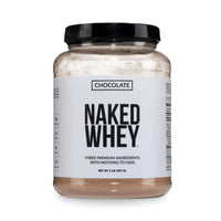 Thumbnail for NAKED Whey Chocolate Protein Powder - Only 3 Ingredients - Grass Fed Whey Protein Powder, Organic Chocolate and Organic Coconut Sugar, NSF Certified, No GMO, No Soy, and Gluten Free - 24 Servings