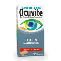 Thumbnail for Bausch + Lomb Ocuvite Vitamin & Mineral Supplement Tablets with Lutein, 120 Count Bottle (Pack of 3)