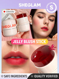 Thumbnail for SHEGLAM Jelly-Licious Hydrating Lip & Blush Tint-Coucou