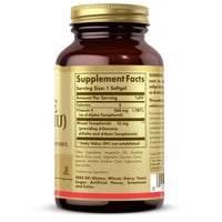 Thumbnail for Solgar Vitamin E 268 mg (400 IU) - 100 Vegan Softgels - Naturally Sourced - Non-GMO, Gluten Free - 100 Servings