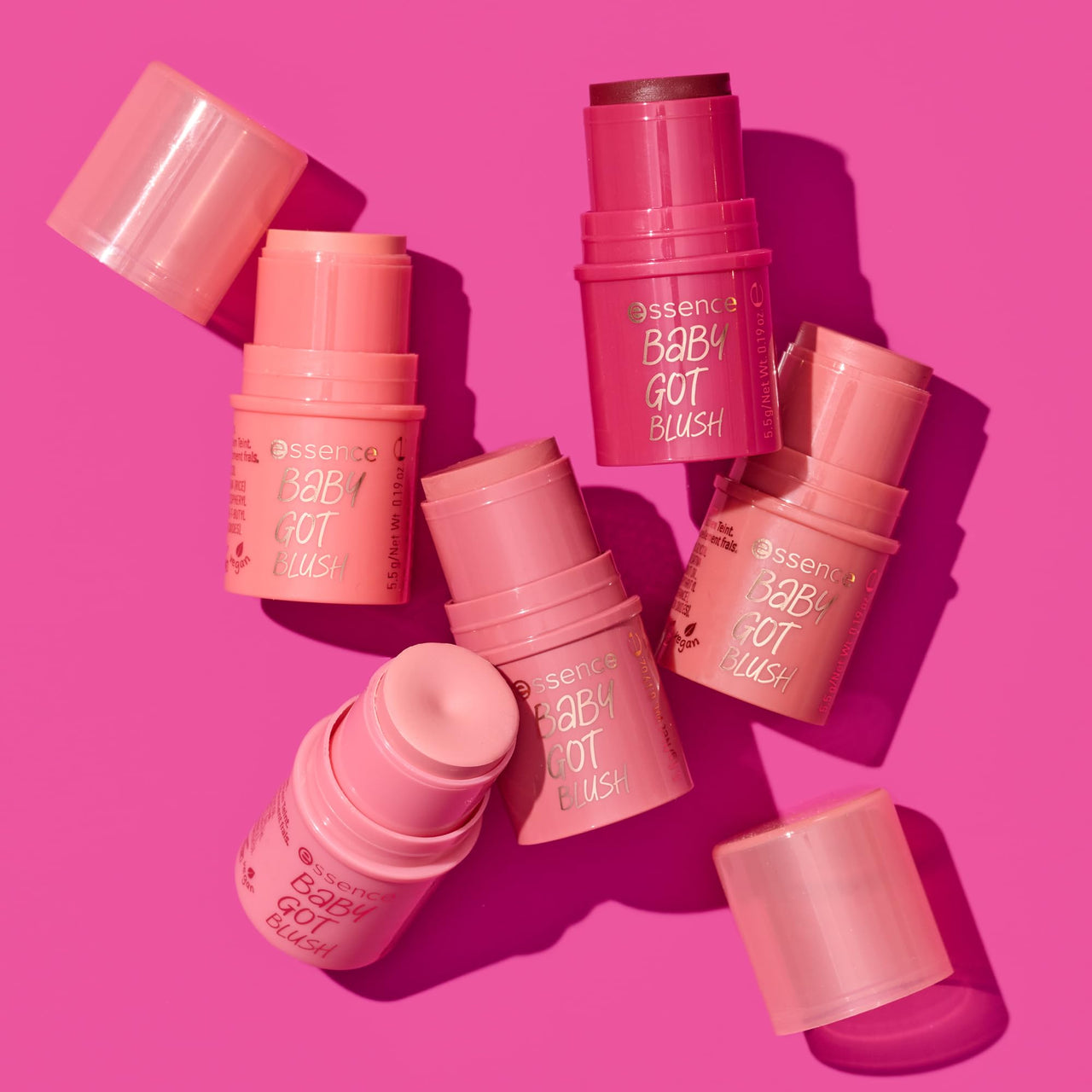 essence | Baby Got Blush Stick | Easy to Apply & Blend Pigmented Cream Blush Stick | Vegan & Cruelty Free | Free From Gluten, Parabens, Preservatives, & Microplastic Particles