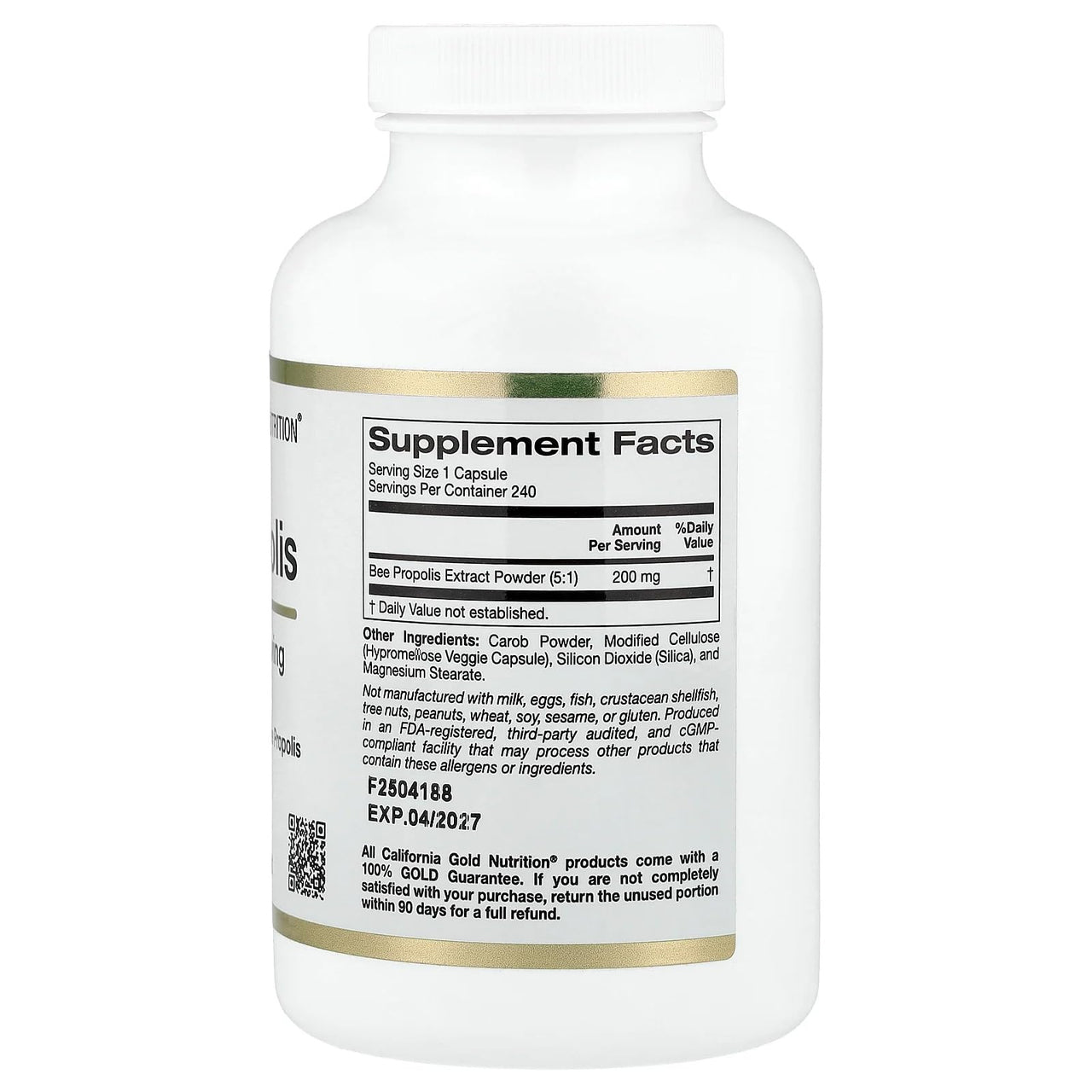 Lake Avenue Bee Propolis, 1,000 mg, 240 Count, Veggie Capsules, Nutrition