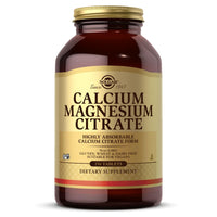 Thumbnail for Solgar Calcium Magnesium Citrate, 250 Tablets - Supports Healthy Bones & Teeth - Musculoskeletal & Nervous System Support - Highly Absorbable - Non-GMO and Vegan - 50 Servings