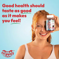 Thumbnail for Human Beanz Methylated Vitamin B12, Jelly Bean Gummies for Adults, Brain Health and Energy Booster, Healthy Hair, Skin, and Nails, Nutritional Vegetarian Supplements, 120 Jelly Beans