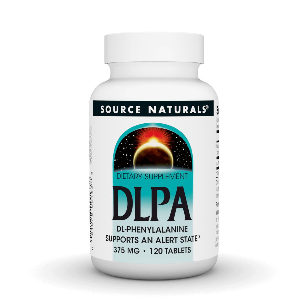 Source Naturals DLPA DL-Phenylalanine, Supports an Alert State* - 375 mg -120 Tablets