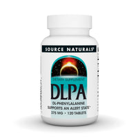 Thumbnail for Source Naturals DLPA DL-Phenylalanine, Supports an Alert State* - 375 mg -120 Tablets